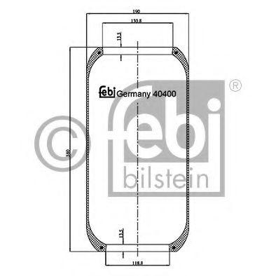 Пневмоподушка FEBI 40400