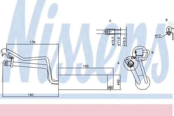 Осушувач кондиціонера NISSENS 95448