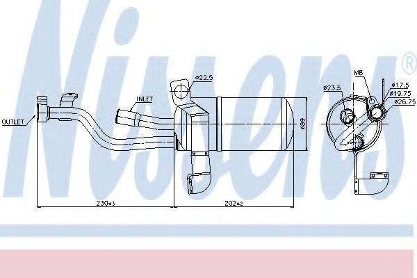 Осушувач кондиціонера NISSENS 95449