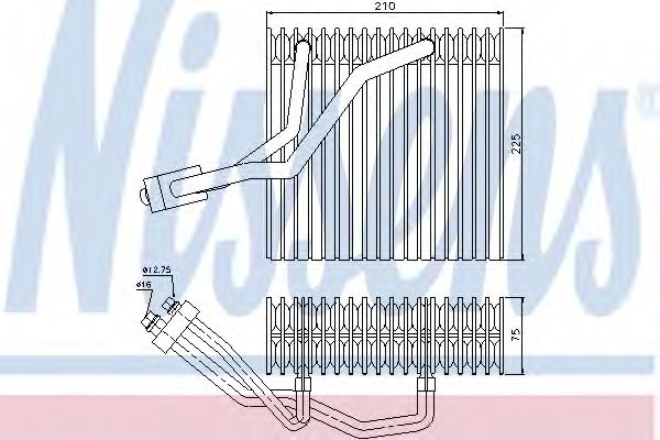 Випарювач кондиціонера NISSENS 92176