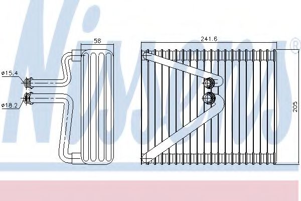 Випарювач кондиціонеру NISSENS 92206