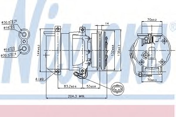 Компресор кондиціонера NISSENS 89108
