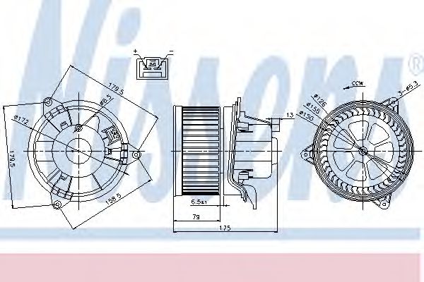 Вентилятор салону  NISSENS 87027