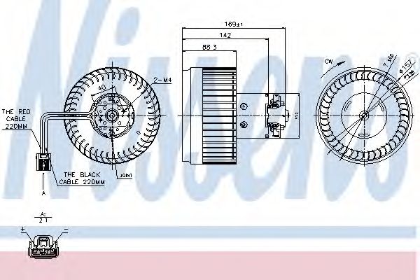 Вентилятор обігрівача NISSENS 87036