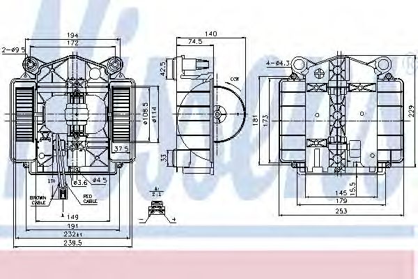 Вентилятор салону NISSENS 87110