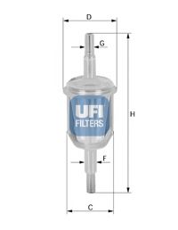 Паливний фільтр UFI 3102700