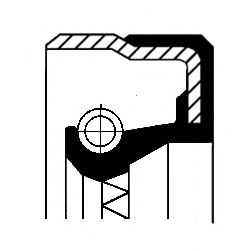 Сальник коробки передач CORTECO 01034065B