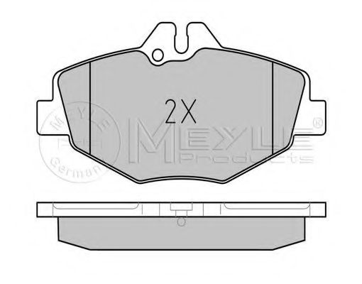 Гальмівні колодки, дискові MEYLE 0252374320