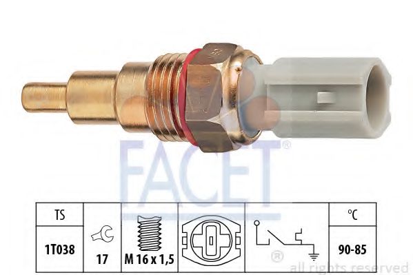 Датчик вмикання вентилятора FACET 75205