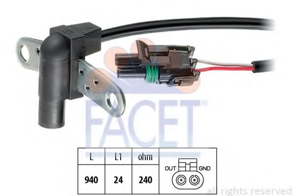 Датчик колінвалу FACET 90010