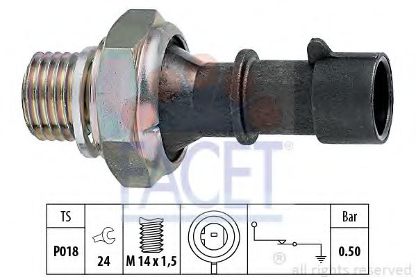Датчик тиску масла FACET 70069