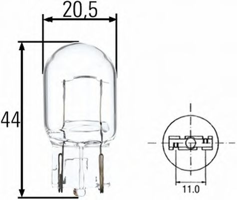 Лампа розжарювання W21W 12V 21W W3x16d HELLA 8GA008892002