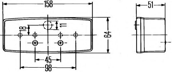 Ліхтар задній правий HELLA 2SD003184041