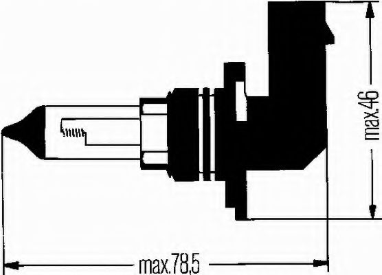 Лампа розжарювання STANDARD HB4 12V 51 (55W) P 22d HELLA 8GH005636121