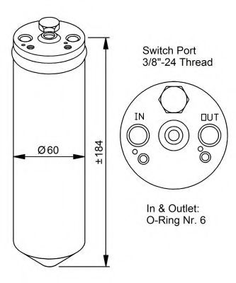 Осушувач кондиціонера NRF 33028
