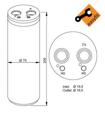 Осушувач кондиціонера NRF 33204
