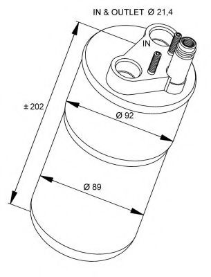 Осушувач кондиціонера NRF 33322