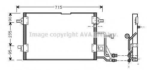 Радиатор кондиціонера AVA AI5116