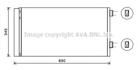 Радіатор кодиціонера AVA BW5414D
