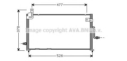 Радіатор кодиціонера AVA DW5044