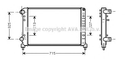 Радіатор охлодження AVA FTA2262
