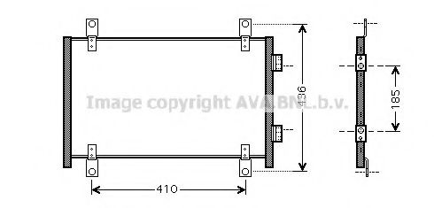 Радіатор кодиціонера AVA FTA5302