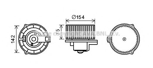 Вентилятор салону  AVA MS8620
