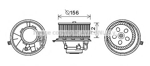 Вентилятор салона AVA RT8581