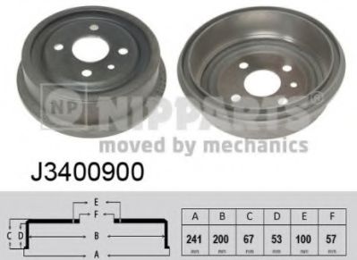 Гальмiвний барабан NIPPARTS J3400900