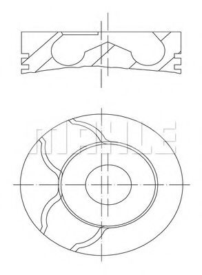 Поршень MAHLE 0101502
