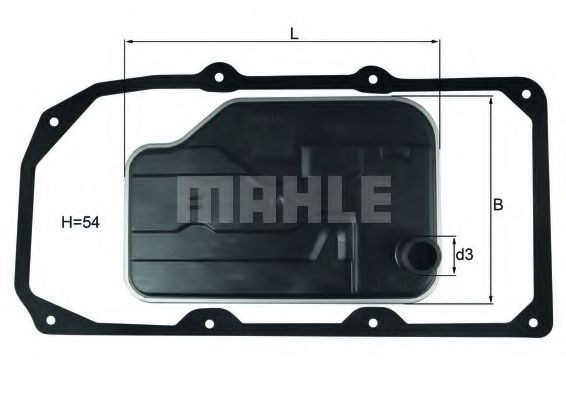 Фільтр АКПП MAHLE HX124D