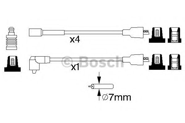 Дроти високовольтні, комплект BOSCH 0986356864