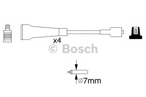 Дроти високовольтні, комплект BOSCH 0986356967