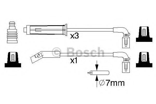 Дріт запалювання  BOSCH 0986356980