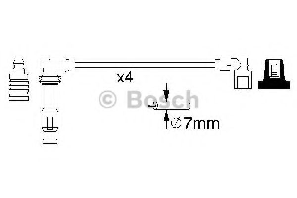 Дроти високовольтні, комплект BOSCH 0986356986