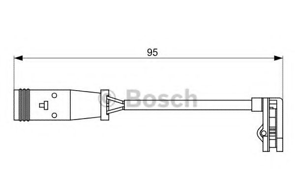 Датчик зносу гальмівних колодок BOSCH 1987473036