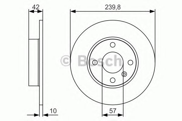 Диск гальмівний BOSCH 0986479S52