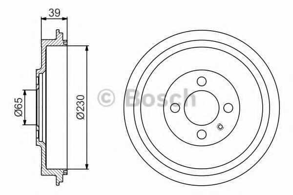 Гальмівний барабан BOSCH 0986477194