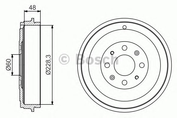 Гальмівний барабан BOSCH 0986477208