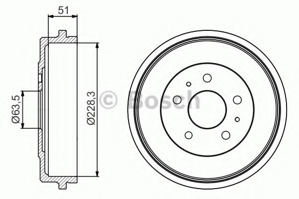 Гальмівний барабан BOSCH 0986477219