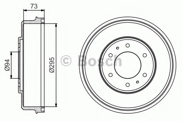 Гальмівний барабан BOSCH 0986477232