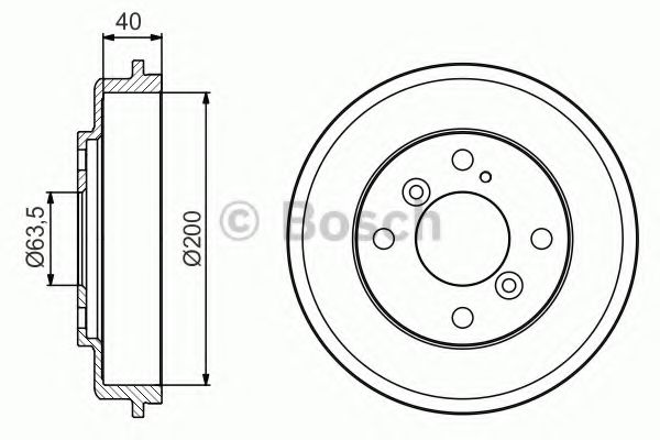 Гальмівний барабан BOSCH 0986477240