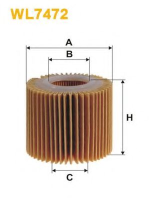 фільтр масляний WIX FILTERS WL7472