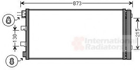 Радіатор кондиціонера  VAN WEZEL 43005475