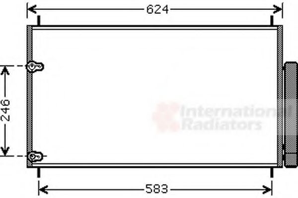 Радіатор інтеркулера  VAN WEZEL 53005405