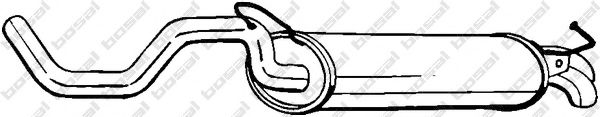 Глушник, задня частина BOSAL 278145