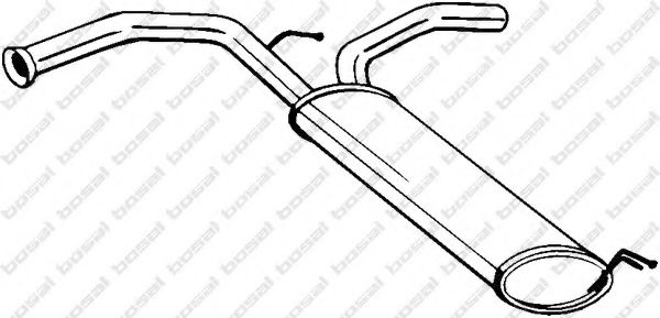 Глушник задня частина BOSAL 135721
