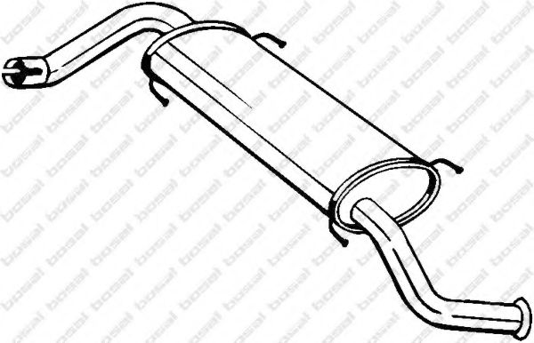 Глушник задня частина BOSAL 281873