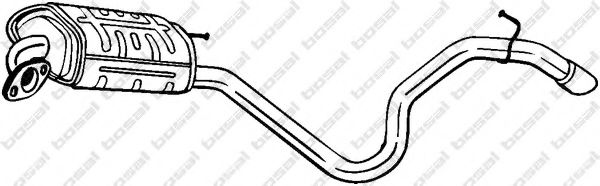 Глушник задня частина BOSAL 280147