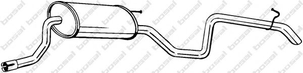 Глушник задня частина  BOSAL 280277
